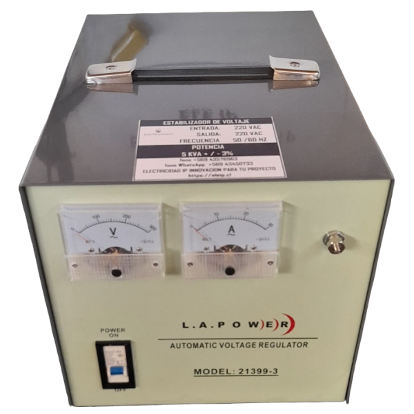 ESTABILIZADOR DE VOLTAJE 5000 VA  SERVO - Imagen 2