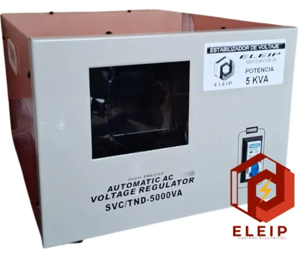 ESTABILIZADOR DE VOLTAJE SERVO 5000 VA ELEIP (link personalizado agrega cordon de entrada)